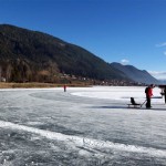 Eislaufen am Weißensee in Kärnten Eislaufen am Weißensee in Kärnten