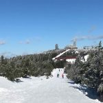 Blick zum Gipfel des Fichtelbergs