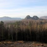 Blick vom Fuße des Rätselturms Richtung Lorenzsteine
