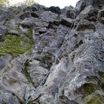 Klettersteig Riesenboulder - Steilstück