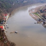 während des Hochwassers 2006