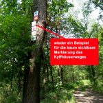 Kyffhäuserweg - Beschilderung Kyffhäuserweg - Beschilderung