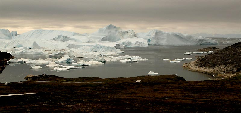 Blick auf den Eisfjord